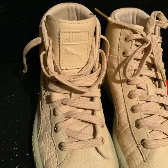 Puma Basket peach gold sneakers - Picture 6 of 10